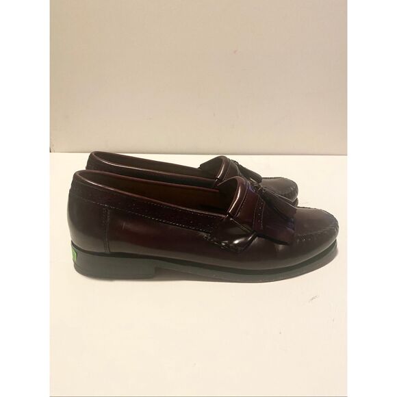 G.H. Bass Weejuns Tassel Loafer Leather Burgundy Mens 10D Preppy Classic main image 6